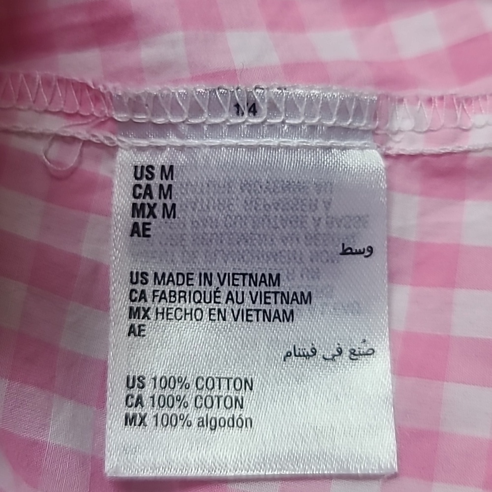 Charter Club Pink Ruffle-Trim Gingham Button-Up Top - Picture 8 of 8